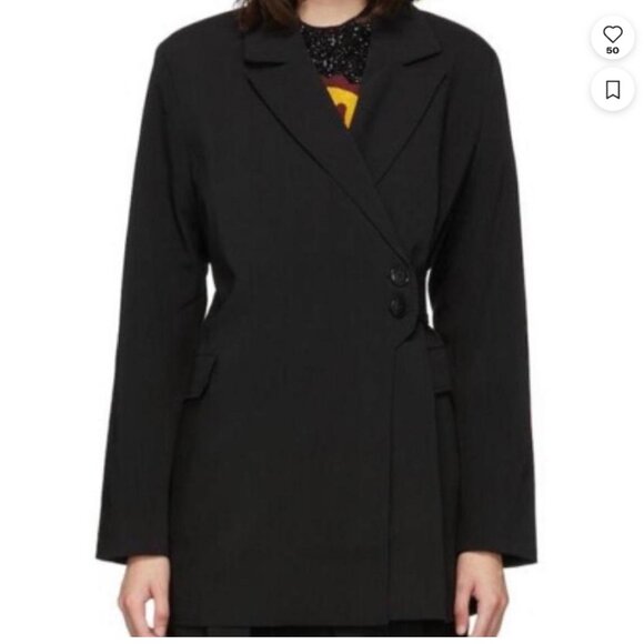 GANNI Black Belted Blazer - Picture 4 of 4